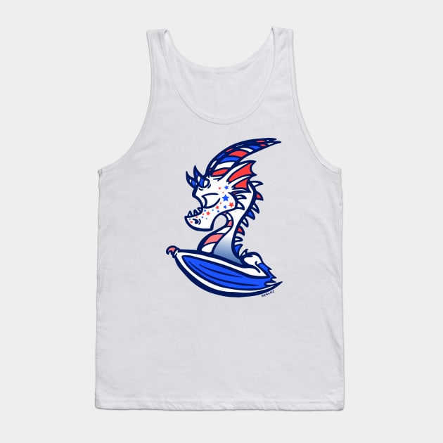 Star Spangled Dragon Tank Top by Jan Grackle